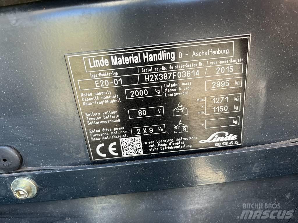 Linde E20-01 Carretillas de horquilla eléctrica