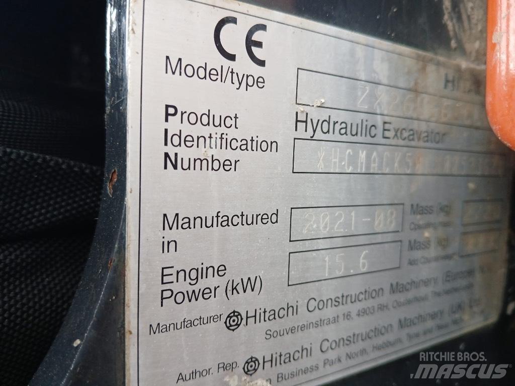 Hitachi ZX 26 U-6 Mini excavadoras < 7t
