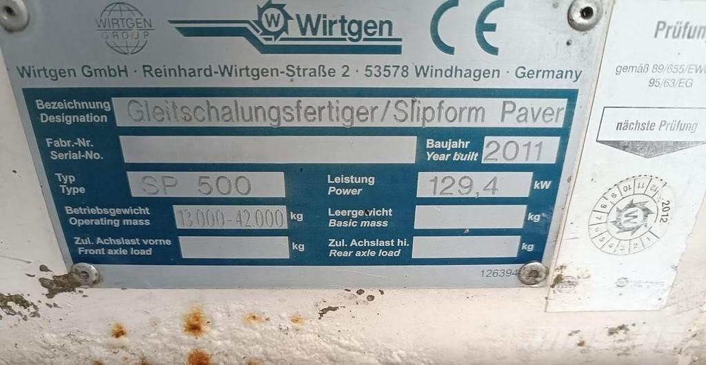 Wirtgen SP500 Asfaltadoras