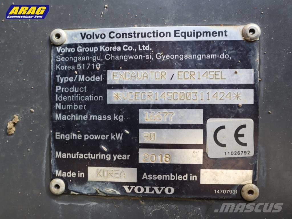 Volvo ECR 145 EL Excavadoras de cadenas
