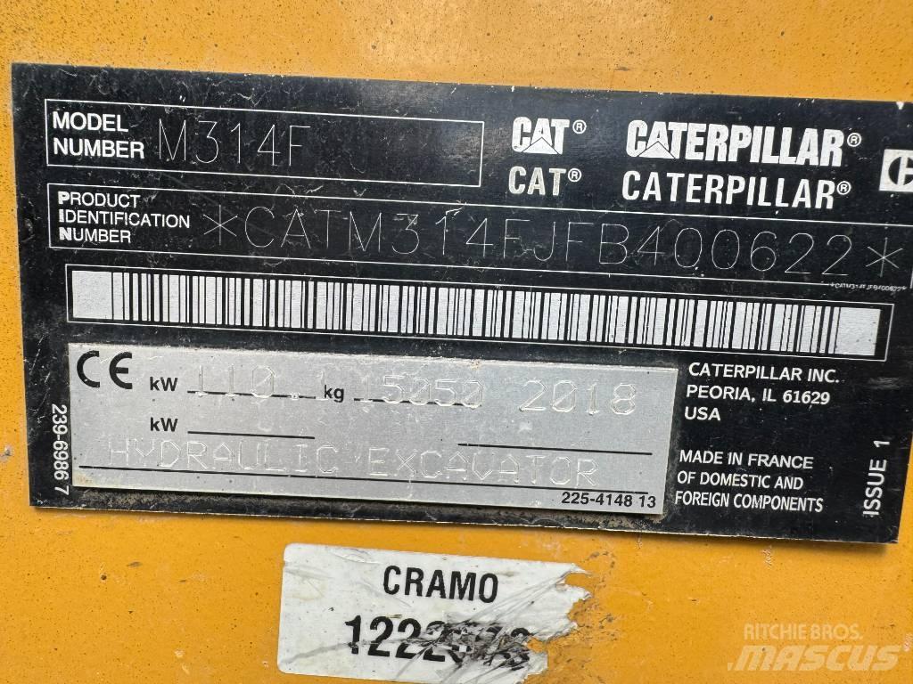 CAT M314F Excavadoras de ruedas
