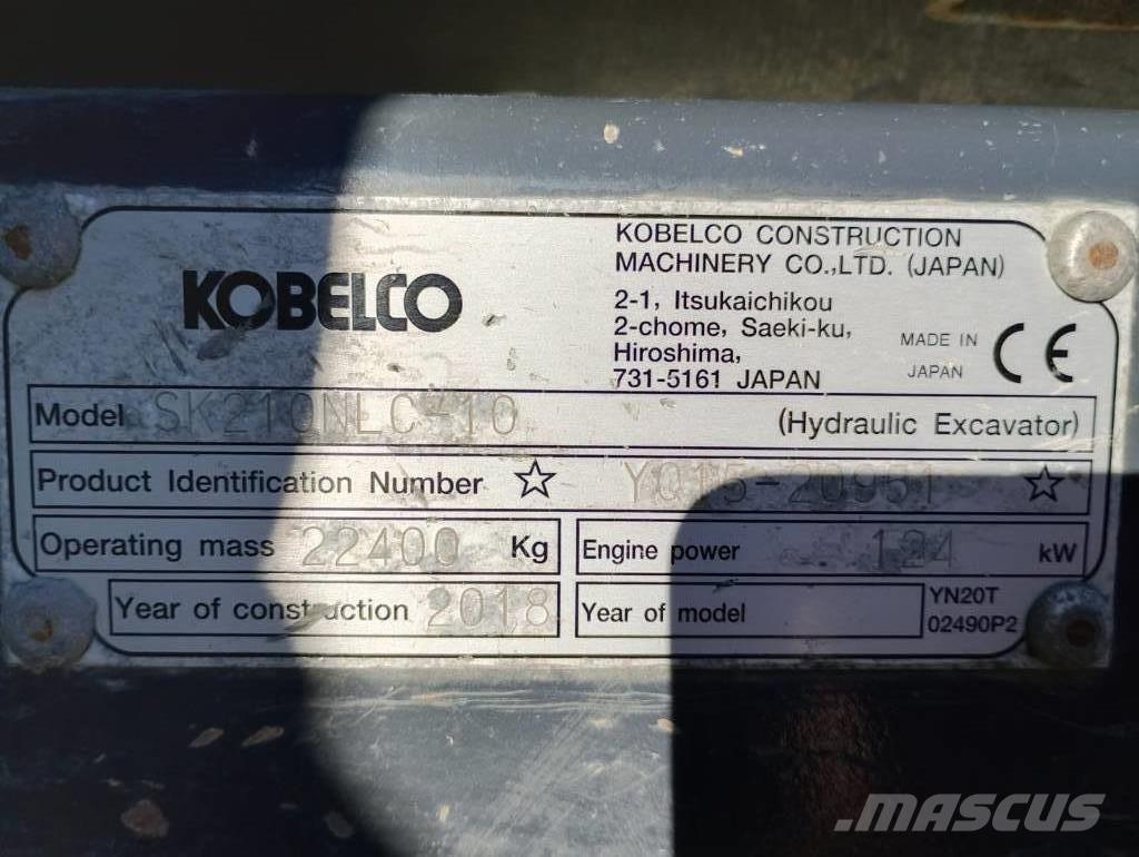 Kobelco SK210 N LC Excavadoras de cadenas