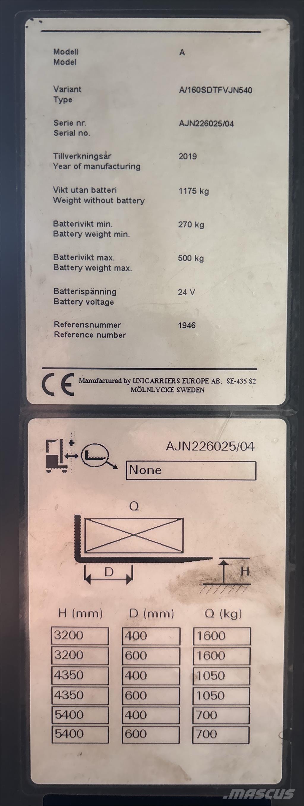 Atlet A160 Apiladores eléctricos autopropulsados