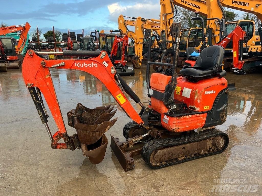 Kubota K 008-3 Mini excavadoras < 7t