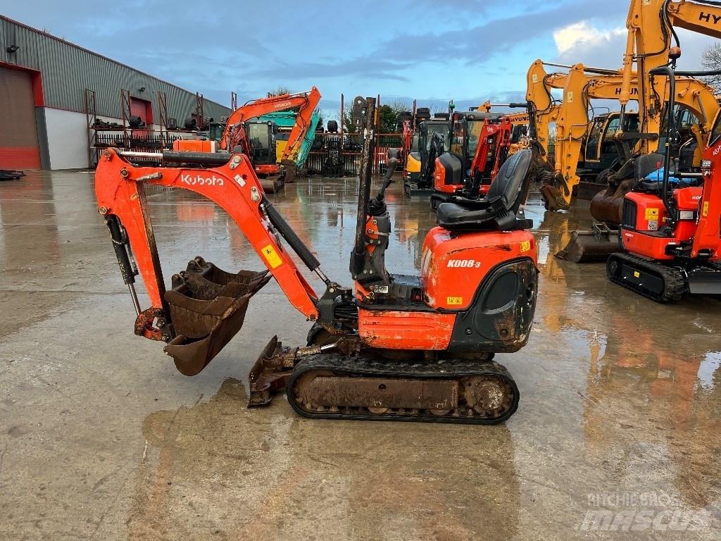 Kubota K 008-3 Mini excavadoras < 7t