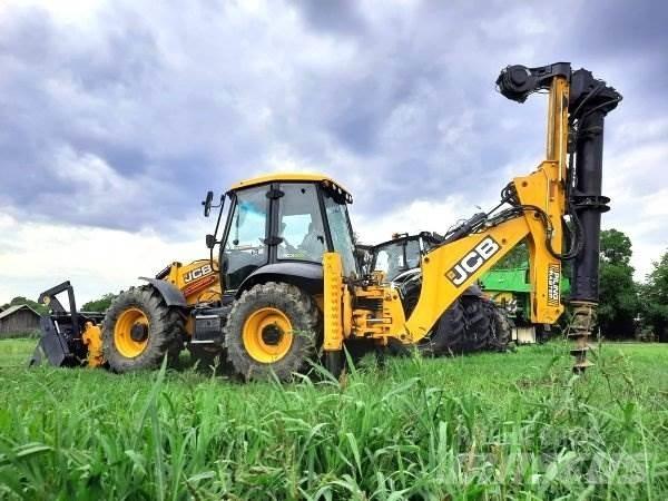 JCB 4CX +Piling Master Retrocargadoras