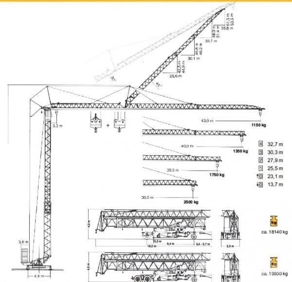 Liebherr 63 K Grúas torre