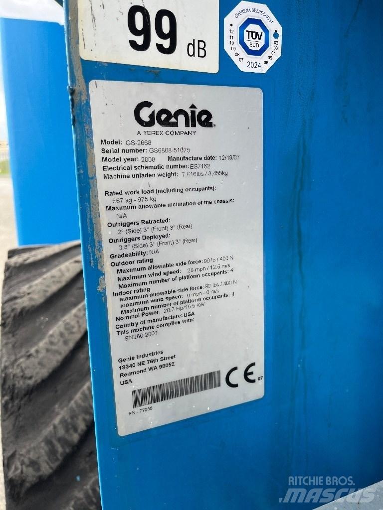 Genie GS 2668 RT Plataformas tijera