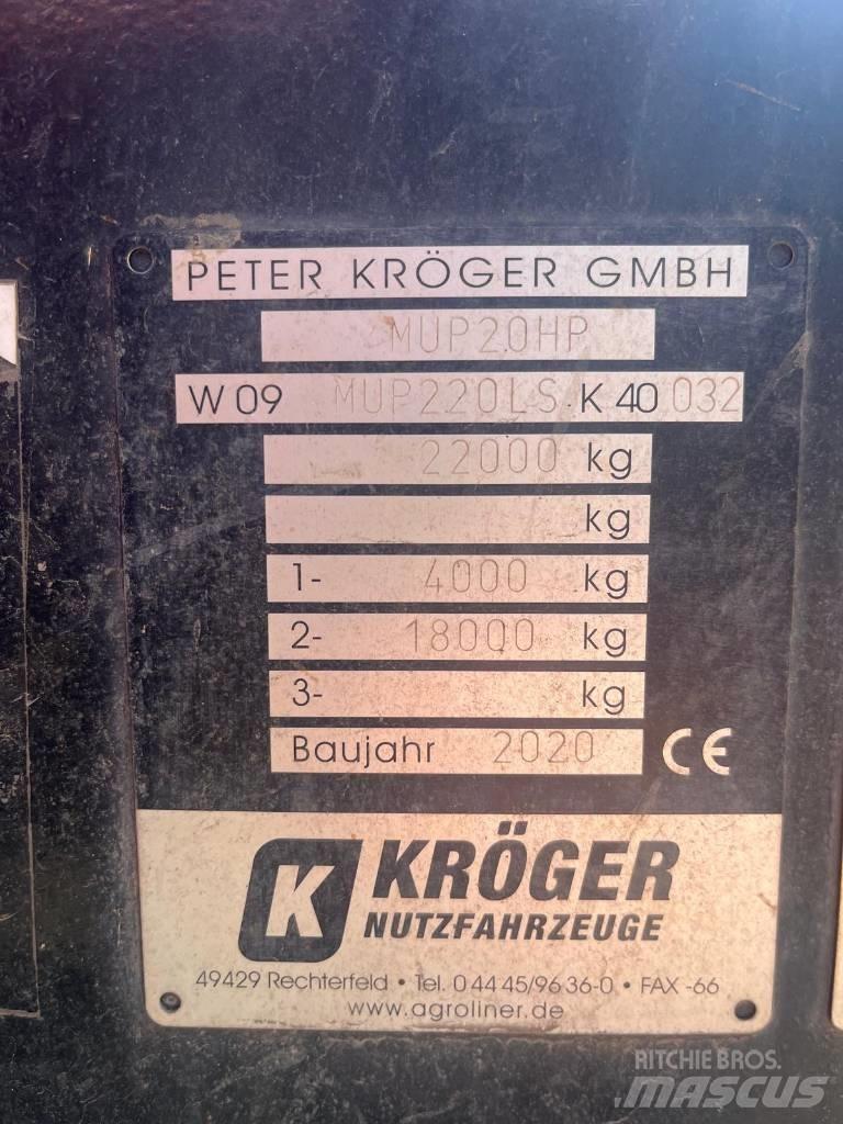 Kröger MUP 20 Remolques volquete