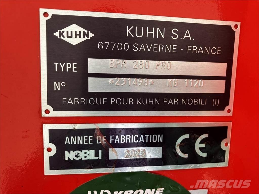 Kuhn BPR 280 Pro Segadoras y cortadoras de hojas para pastos