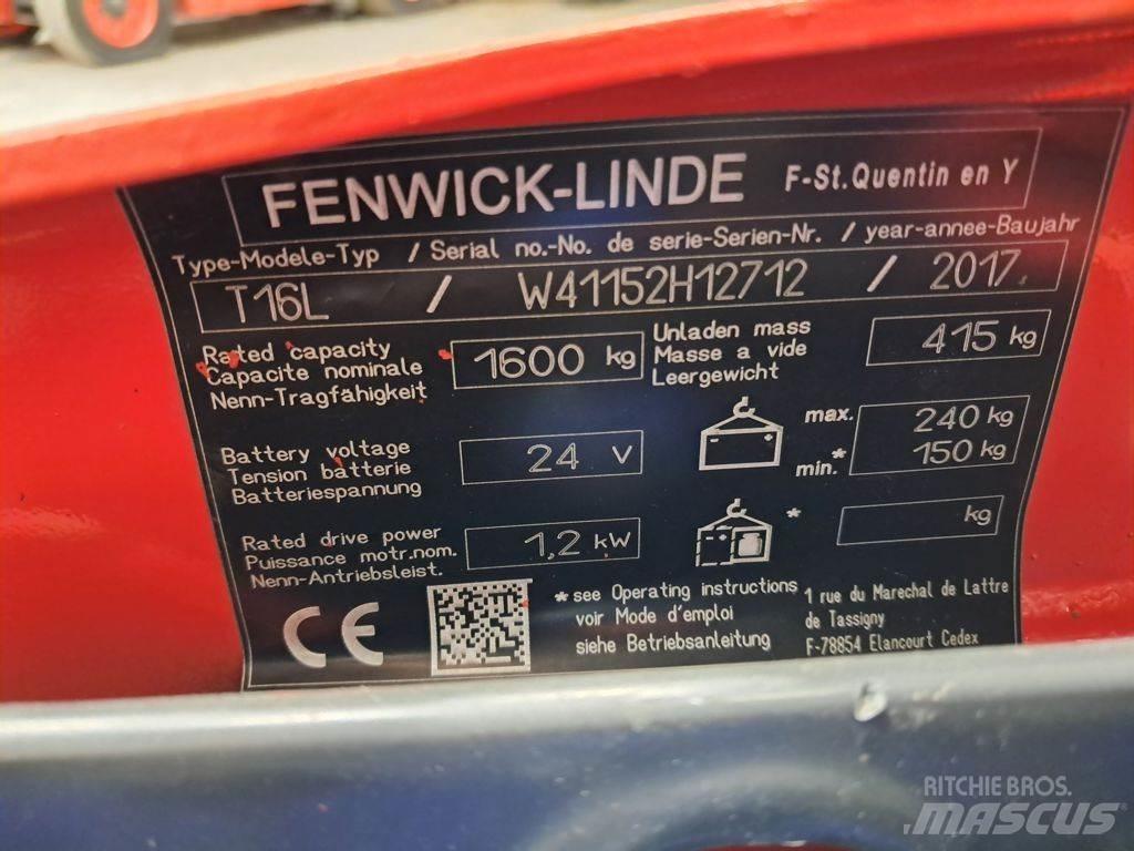 Linde T16L Transpaletas Electricas