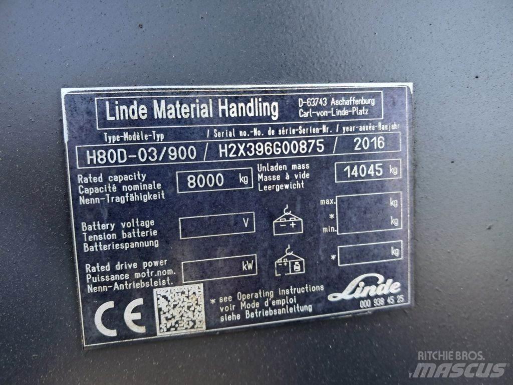 Linde H80D-03/900 Carretillas diesel