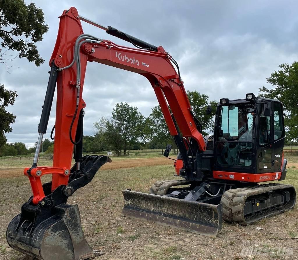 Kubota KX080-4S2 Excavadoras de cadenas