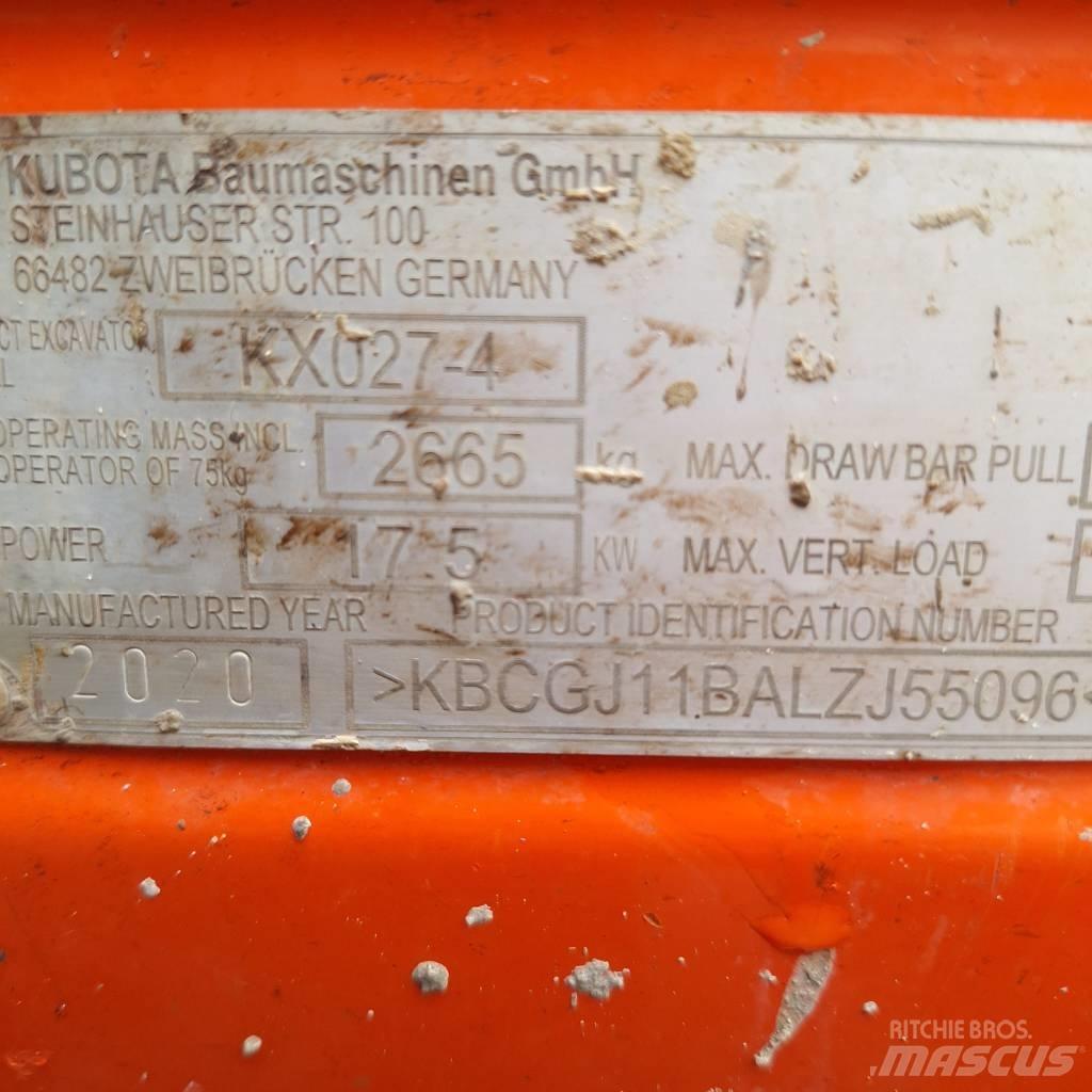 Kubota KX 027-4 Mini excavadoras < 7t