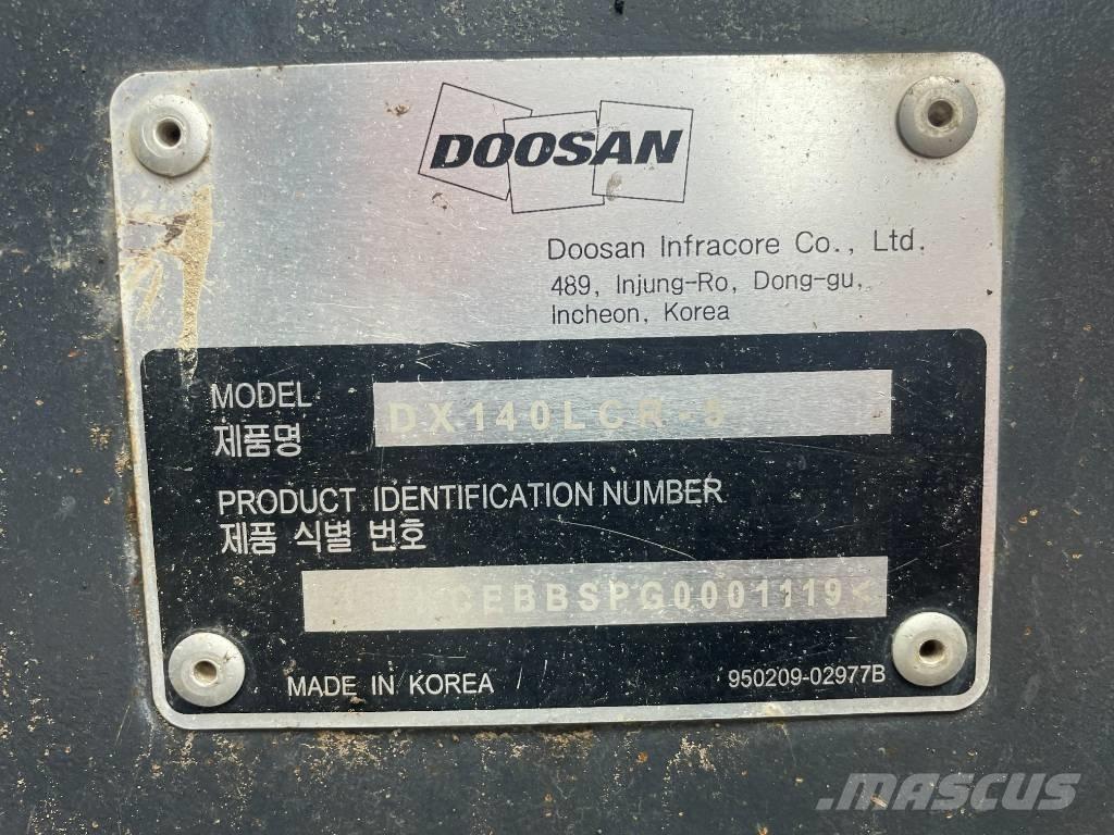 Doosan DX 140 LCR Excavadoras de cadenas