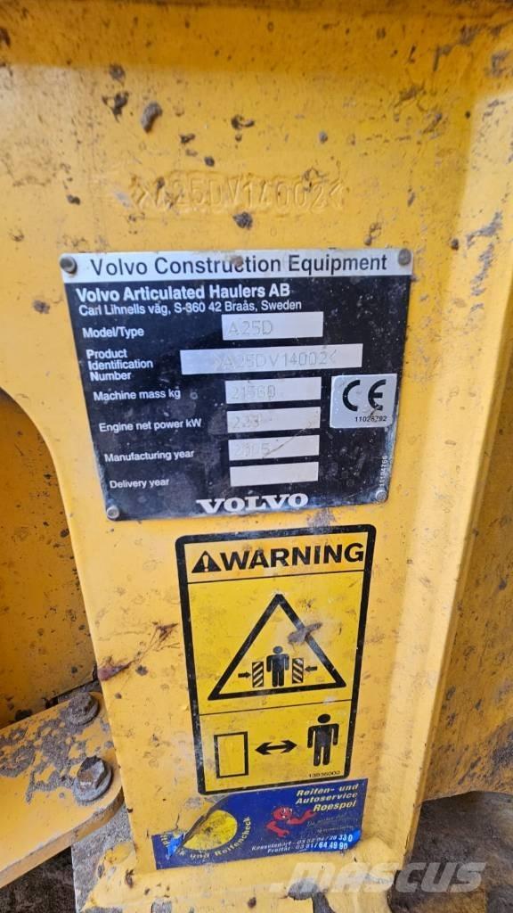 Volvo A 25 D Dúmpers articulados