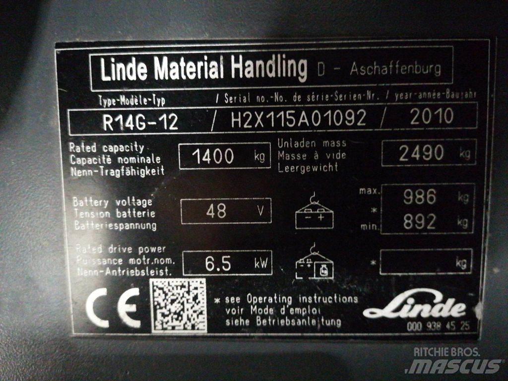 Linde R14G-12 Carretillas retráctiles