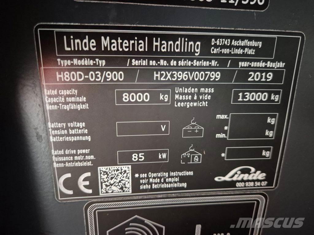 Linde H80D-03/900 Carretillas diesel