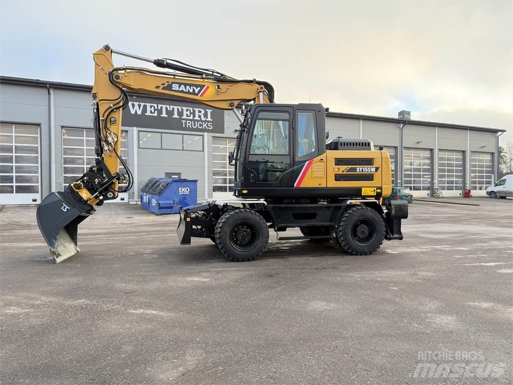 Sany SY155W Excavadoras de ruedas
