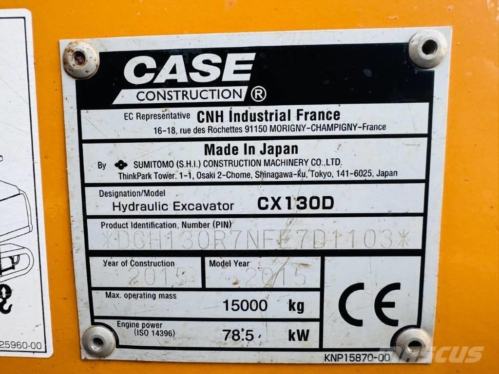 CASE CX 130 D Excavadoras de cadenas