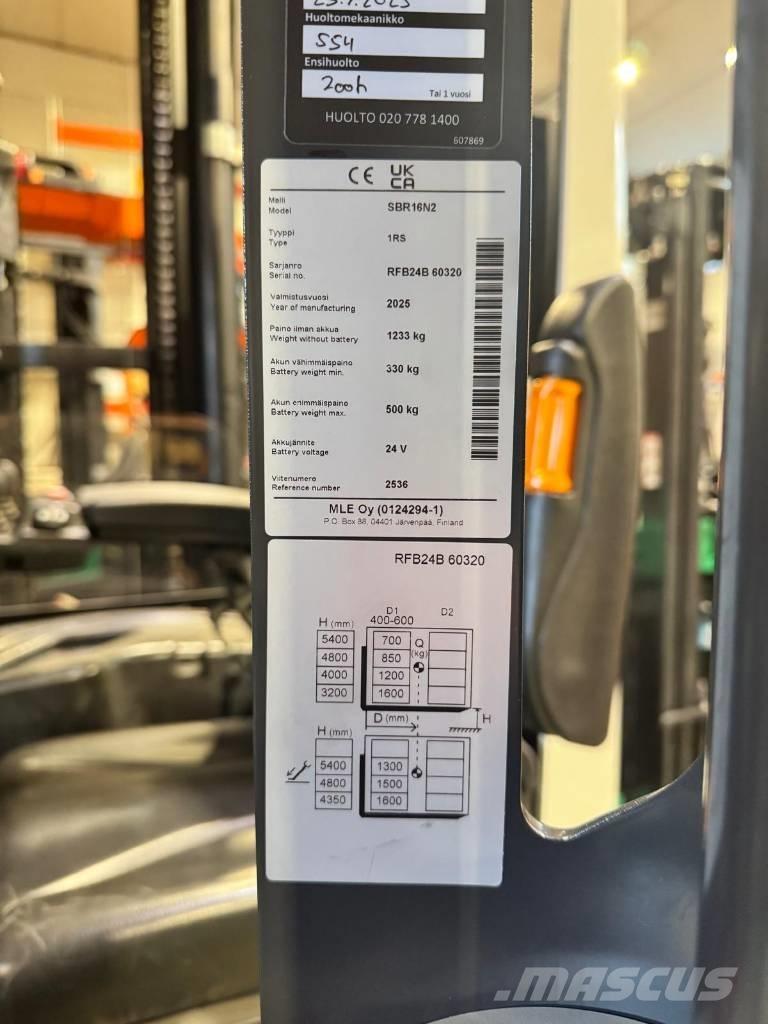 Mitsubishi SBR16N2 Apiladores eléctricos autopropulsados