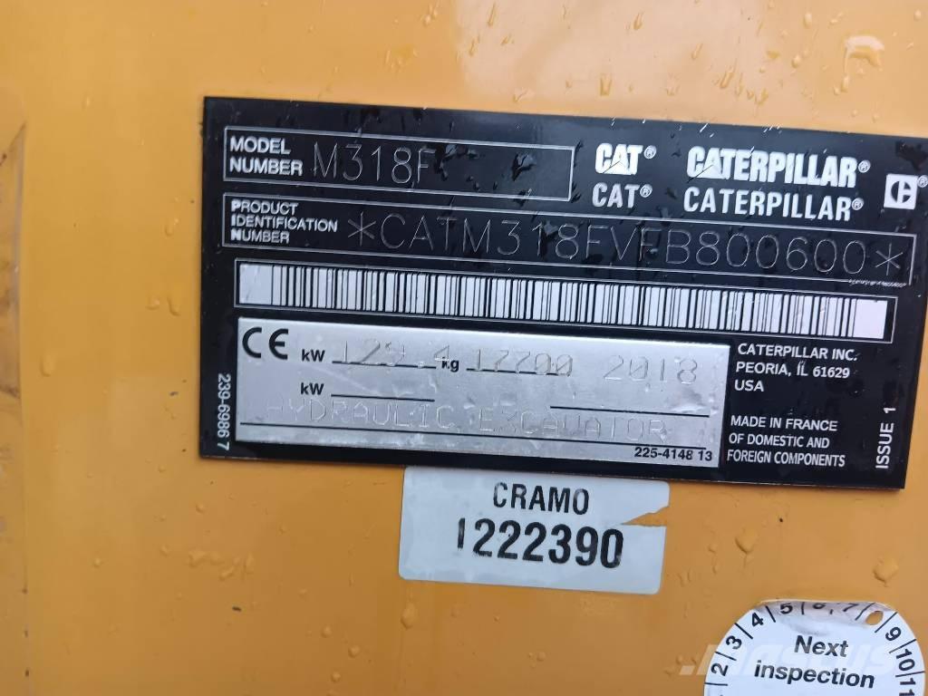 CAT M 318 F Excavadoras de ruedas