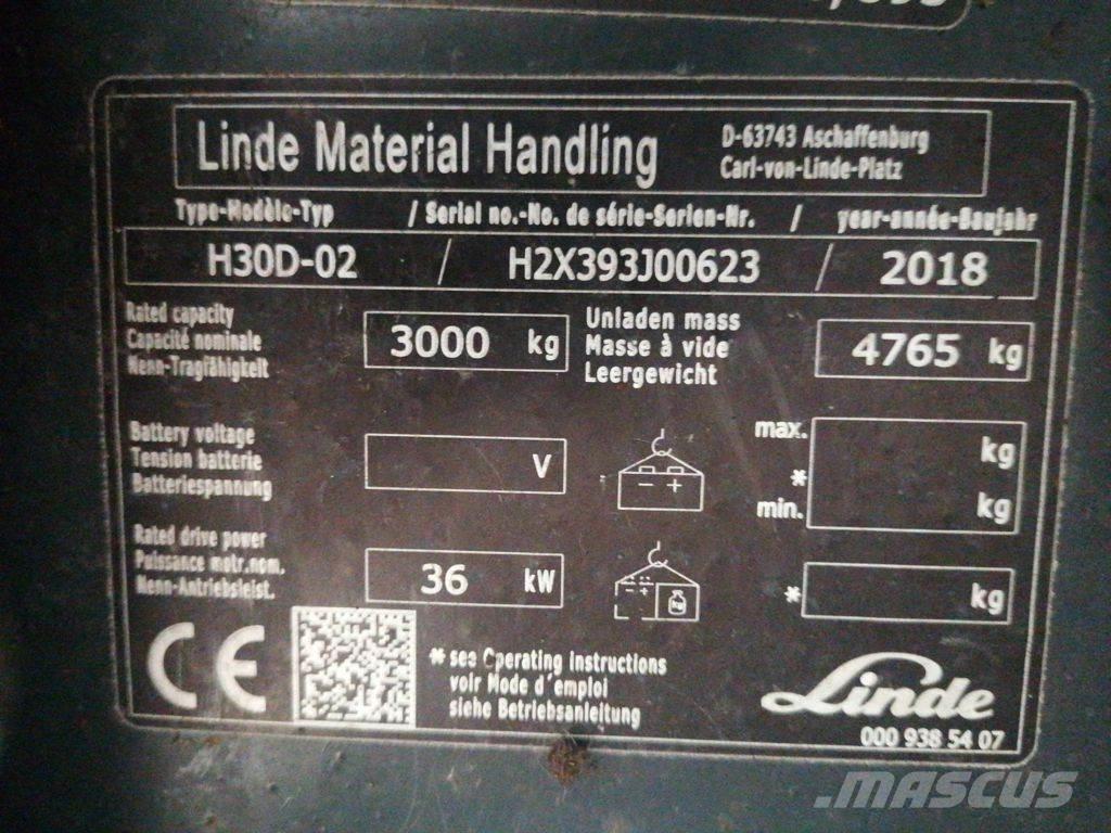 Linde H30D-02 Carretillas diesel
