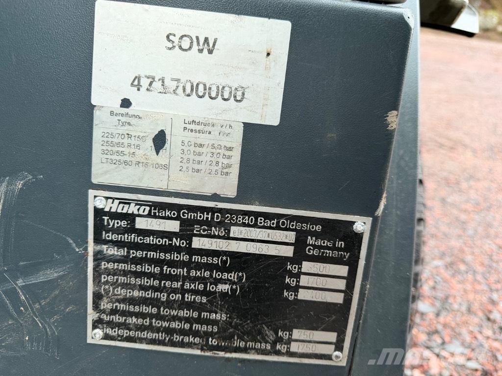 Hako Citymaster 1600 Barredoras