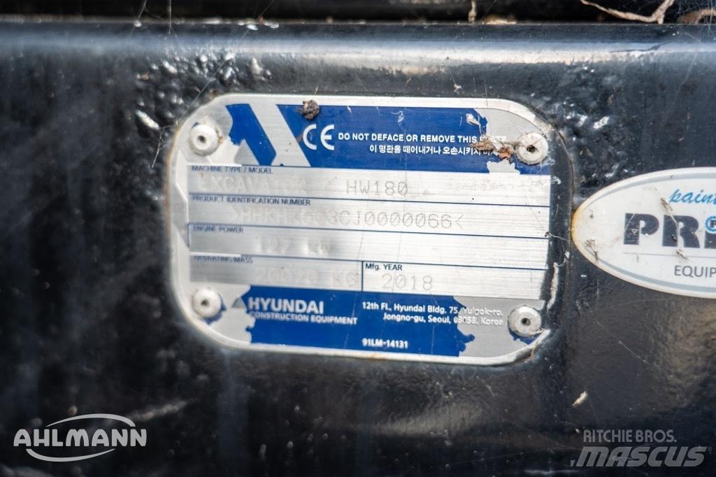 Hyundai HW 180 Excavadoras de ruedas