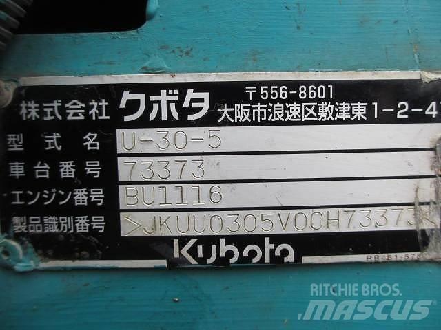 Kubota U 30-5 Mini excavadoras < 7t