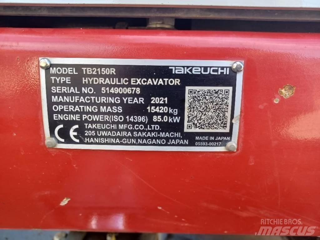Takeuchi TB 2150 R Excavadoras de cadenas