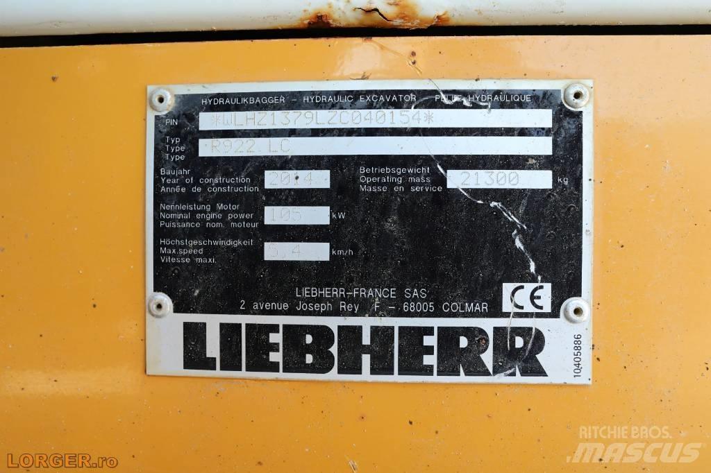 Liebherr R 922 LC Excavadoras de cadenas