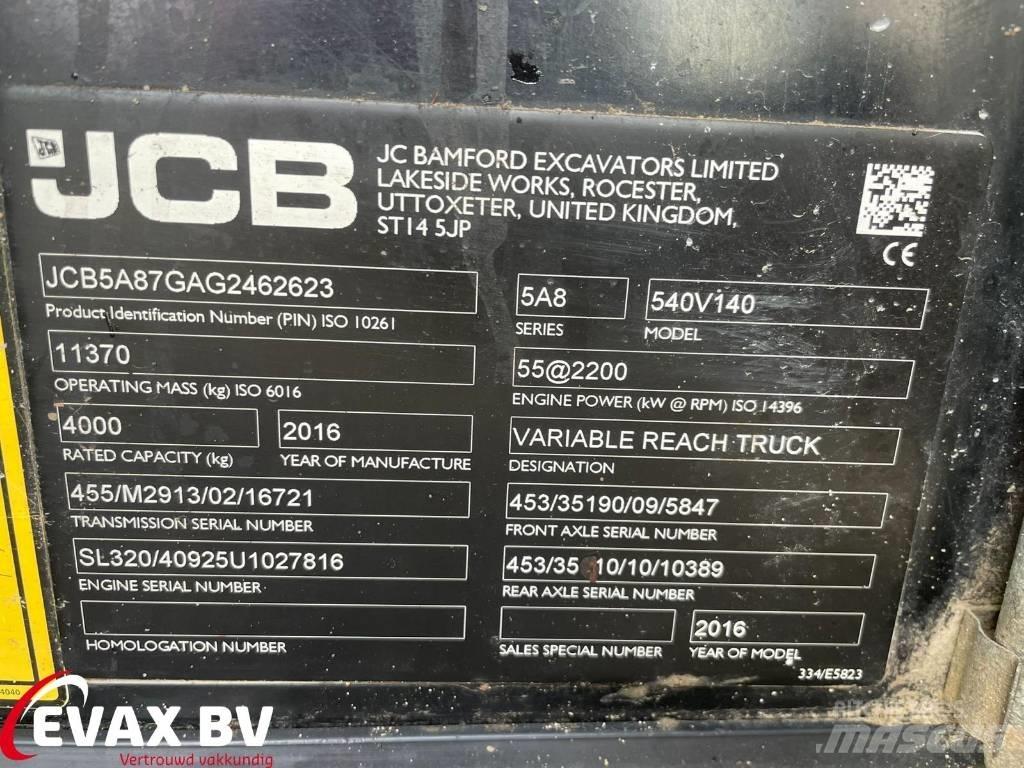 JCB 540-140 Loadall Manipuladores telescópicos agrícolas