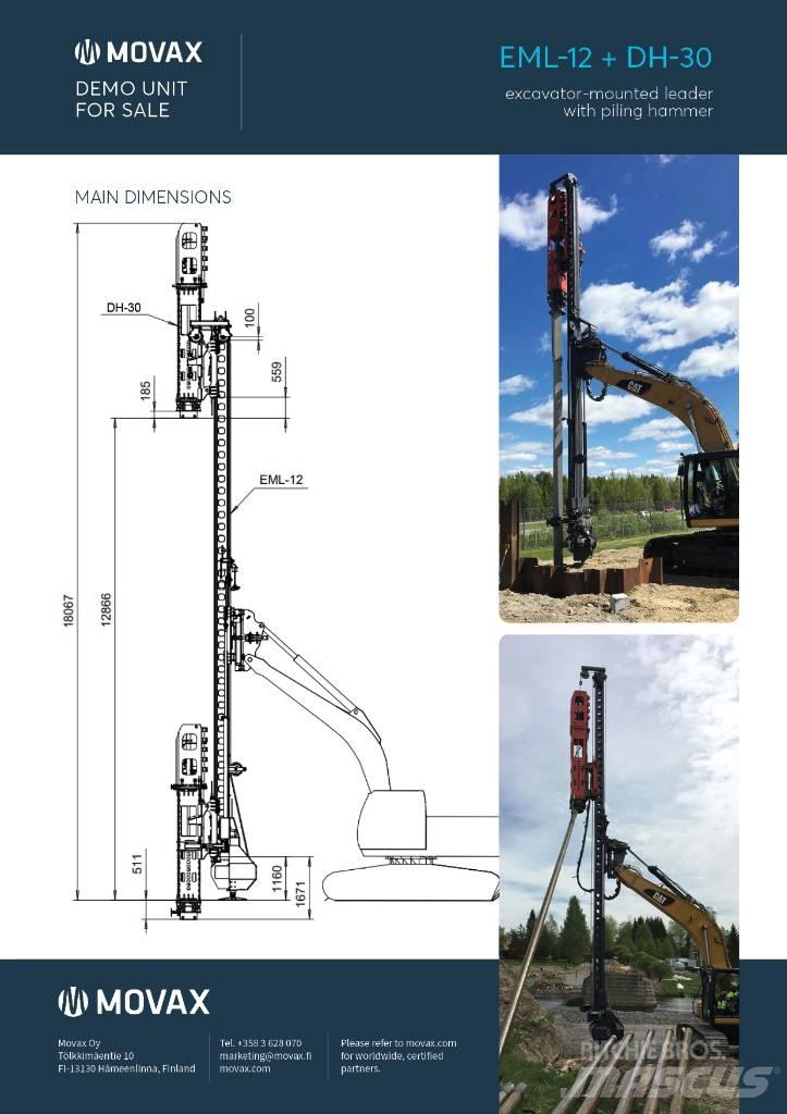 Movax EML-12 & DH-30 Martillos hidráulicos