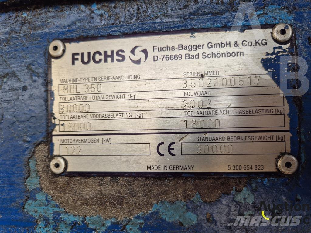 Fuchs MHL 350 Excavadoras de ruedas