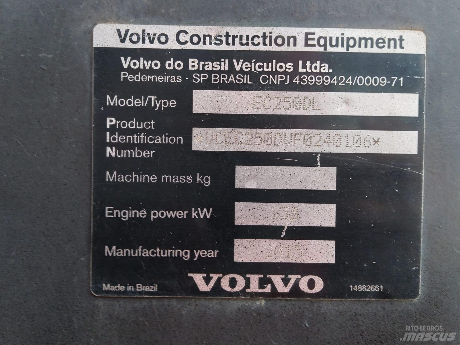 Volvo EC 250 D L Excavadoras de cadenas