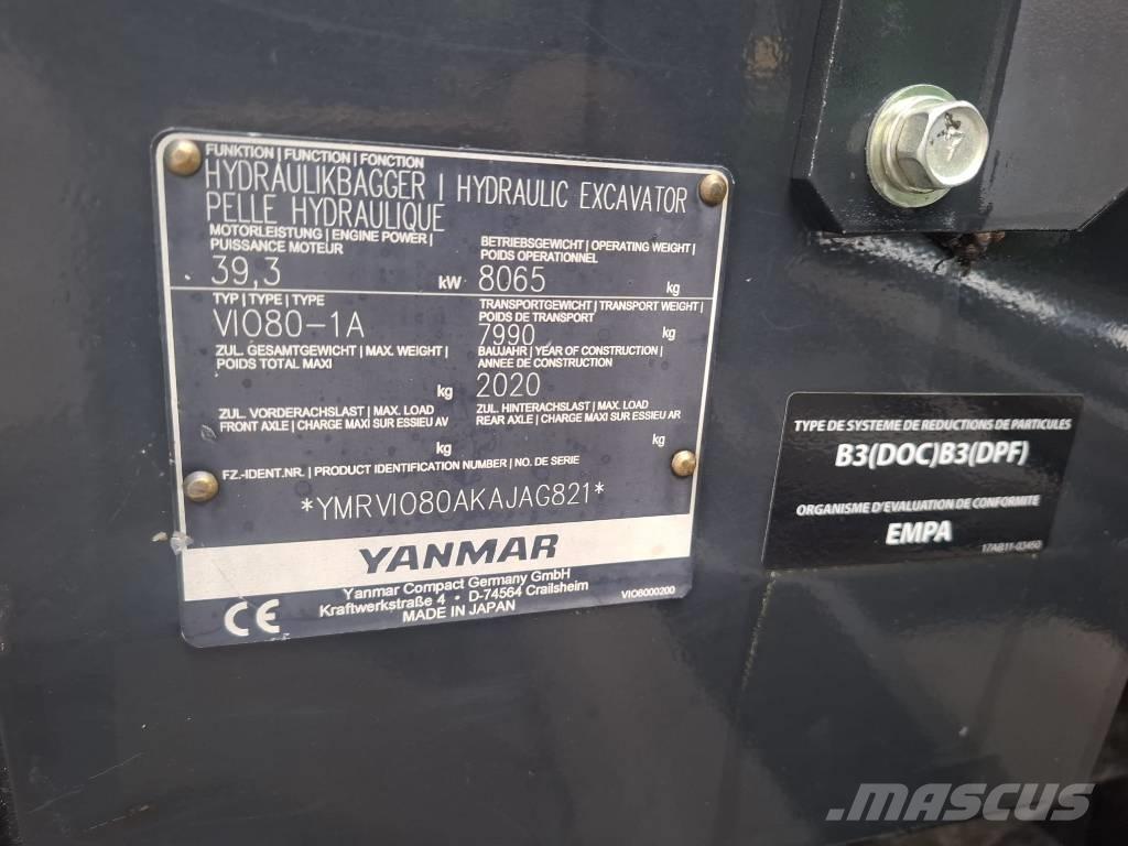 Yanmar Vio 80-1A Excavadoras 7t - 12t