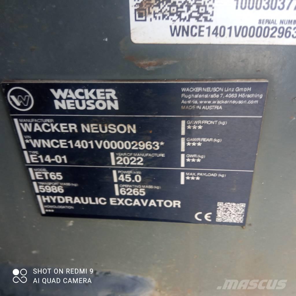 Wacker Neuson ET 65 Excavadoras de cadenas