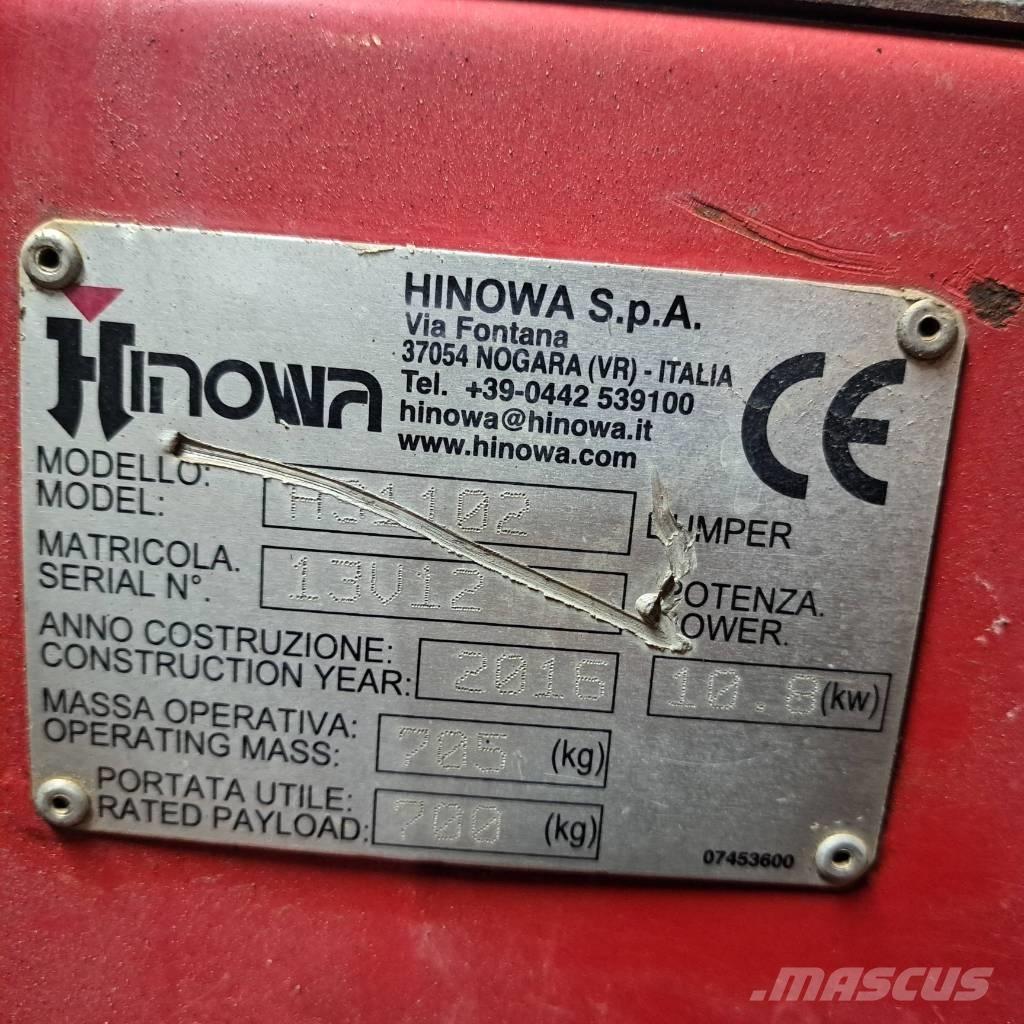 Hinowa HS1102 Dúmpers sobre orugas