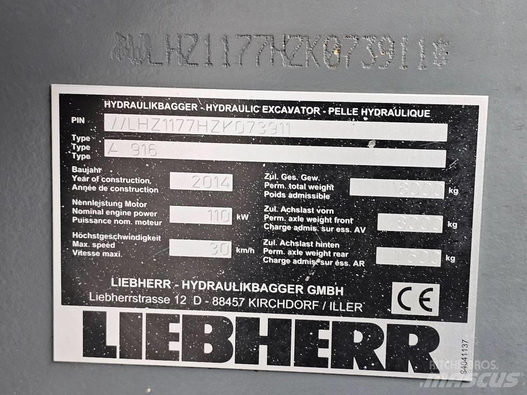 Liebherr A 916 Excavadoras de ruedas