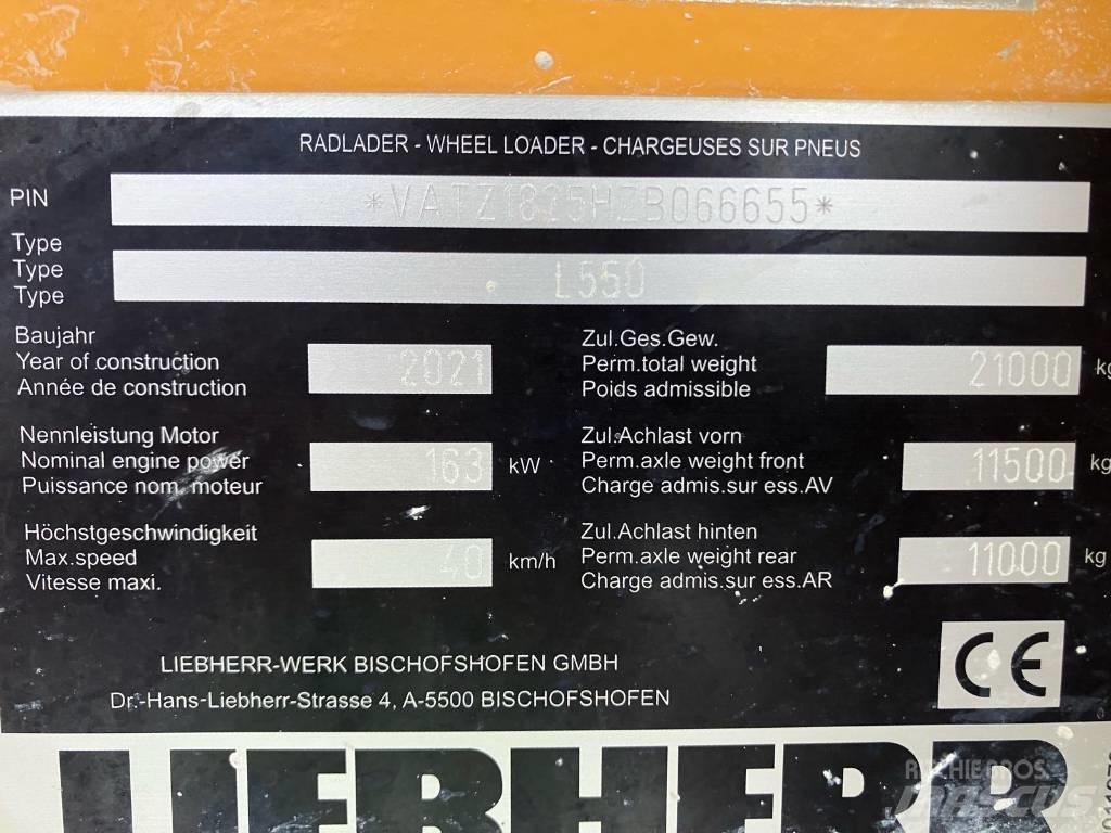 Liebherr L550 Xpower Cargadoras sobre ruedas