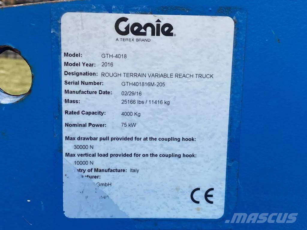 Genie GTH- 4018 Carretillas telescópicas