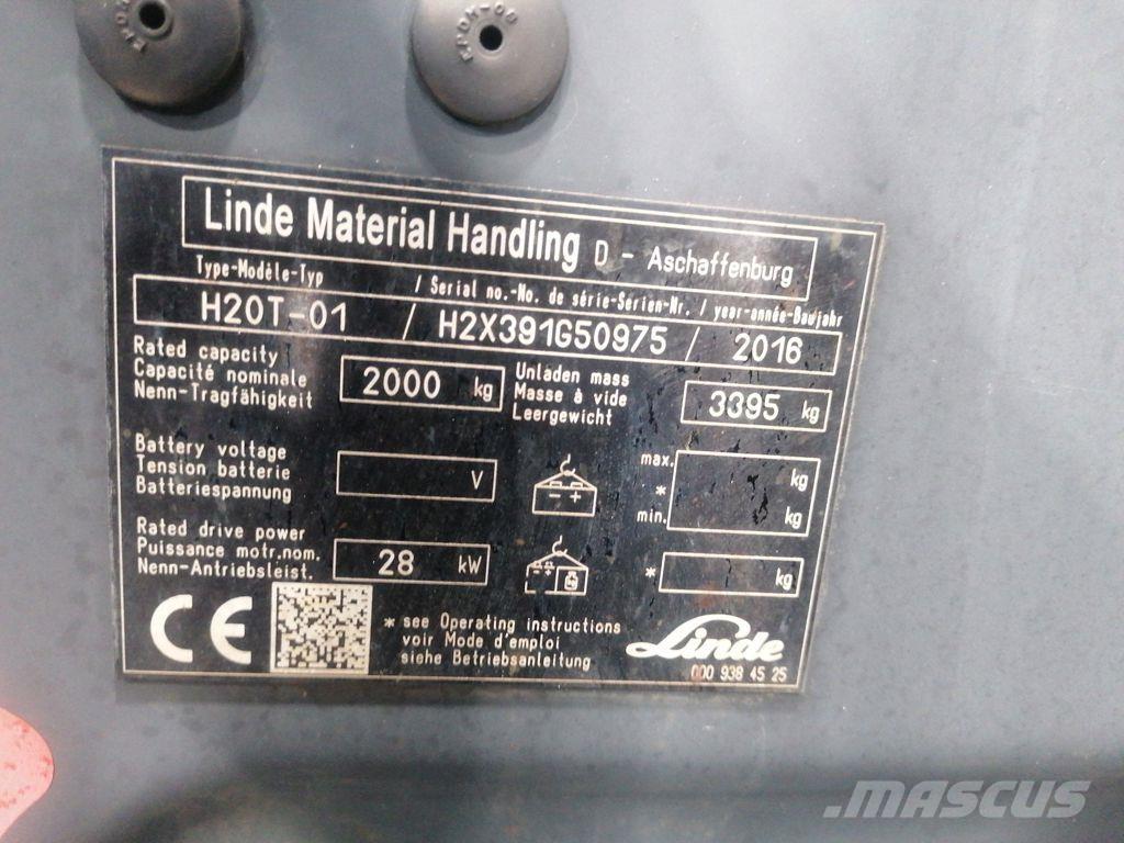 Linde H20T-01 Carretillas LPG