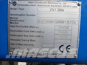 Hitachi ZX 130 W Excavadoras de ruedas