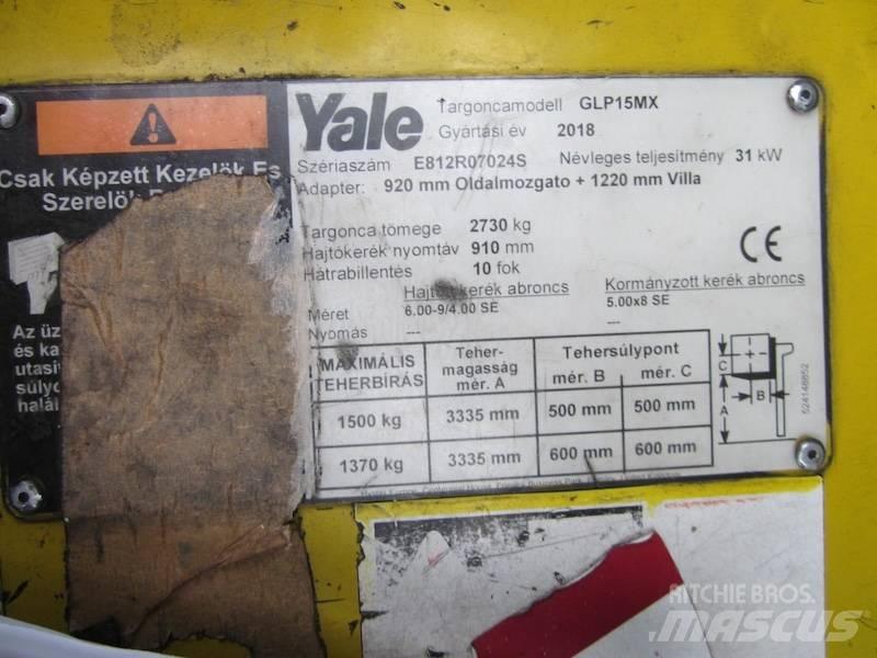Yale GLP15MX Carretillas LPG