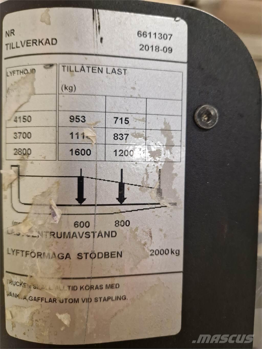 Toyota SPE160L Apiladores eléctricos