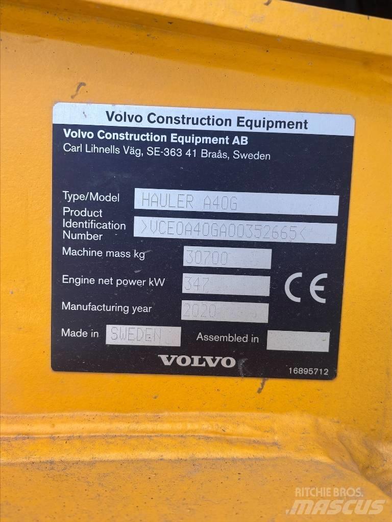 Volvo A40G Dúmpers articulados