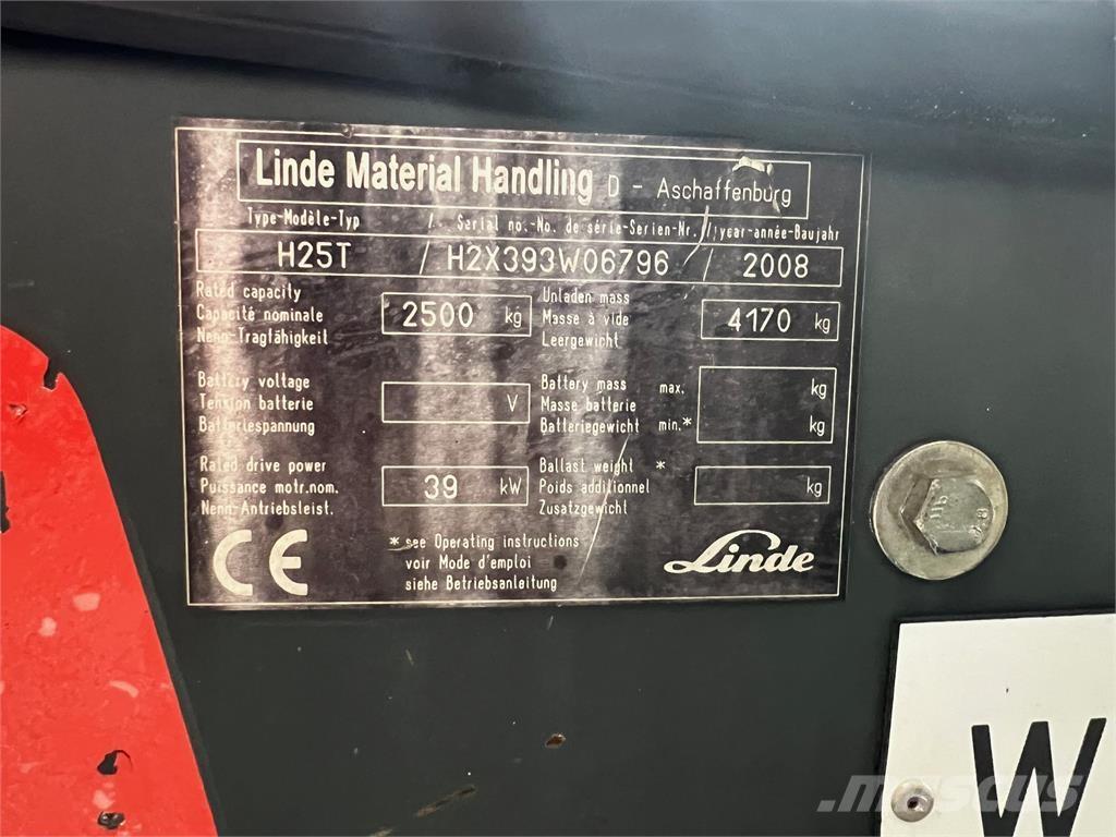 Linde H25T Carretillas LPG