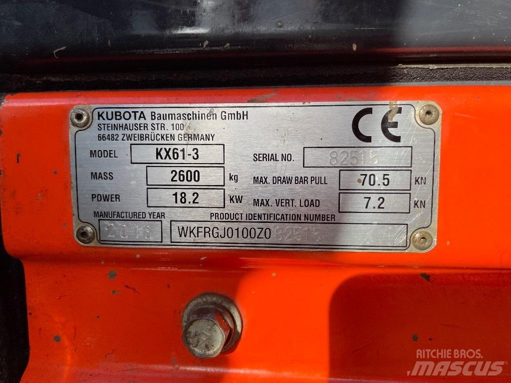 Kubota KX 61-3 Mini excavadoras < 7t
