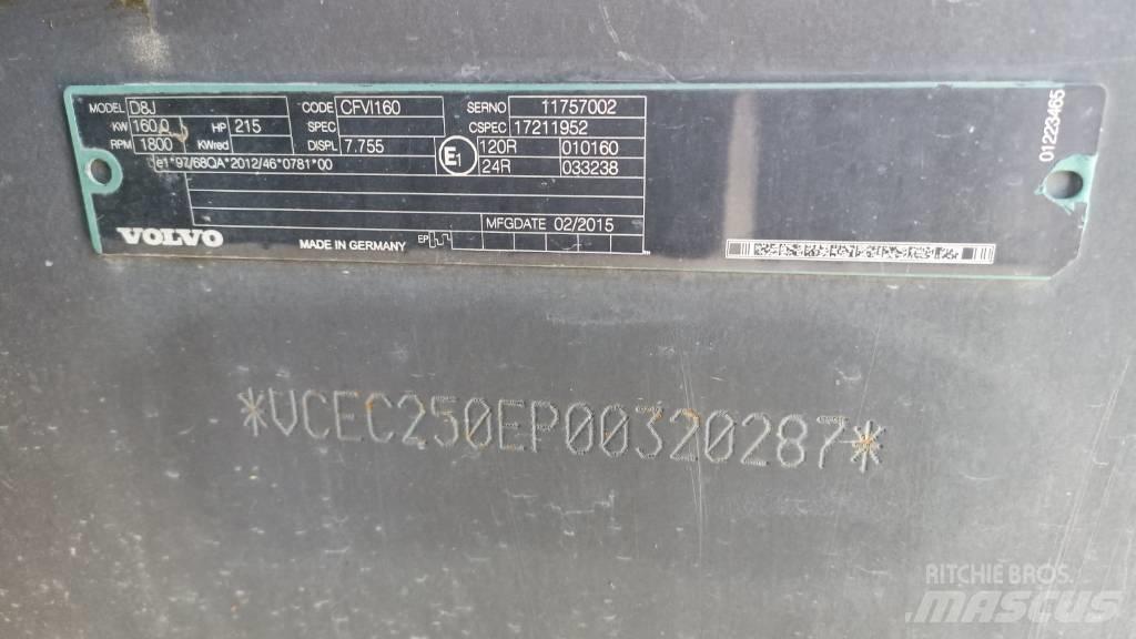 Volvo EC 250 EL Excavadoras de cadenas